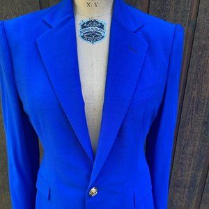 Ralph Lauren Blue Wool Jacket